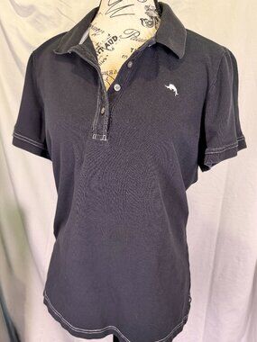 Tommy Bahama Black Polo Shirt Size L